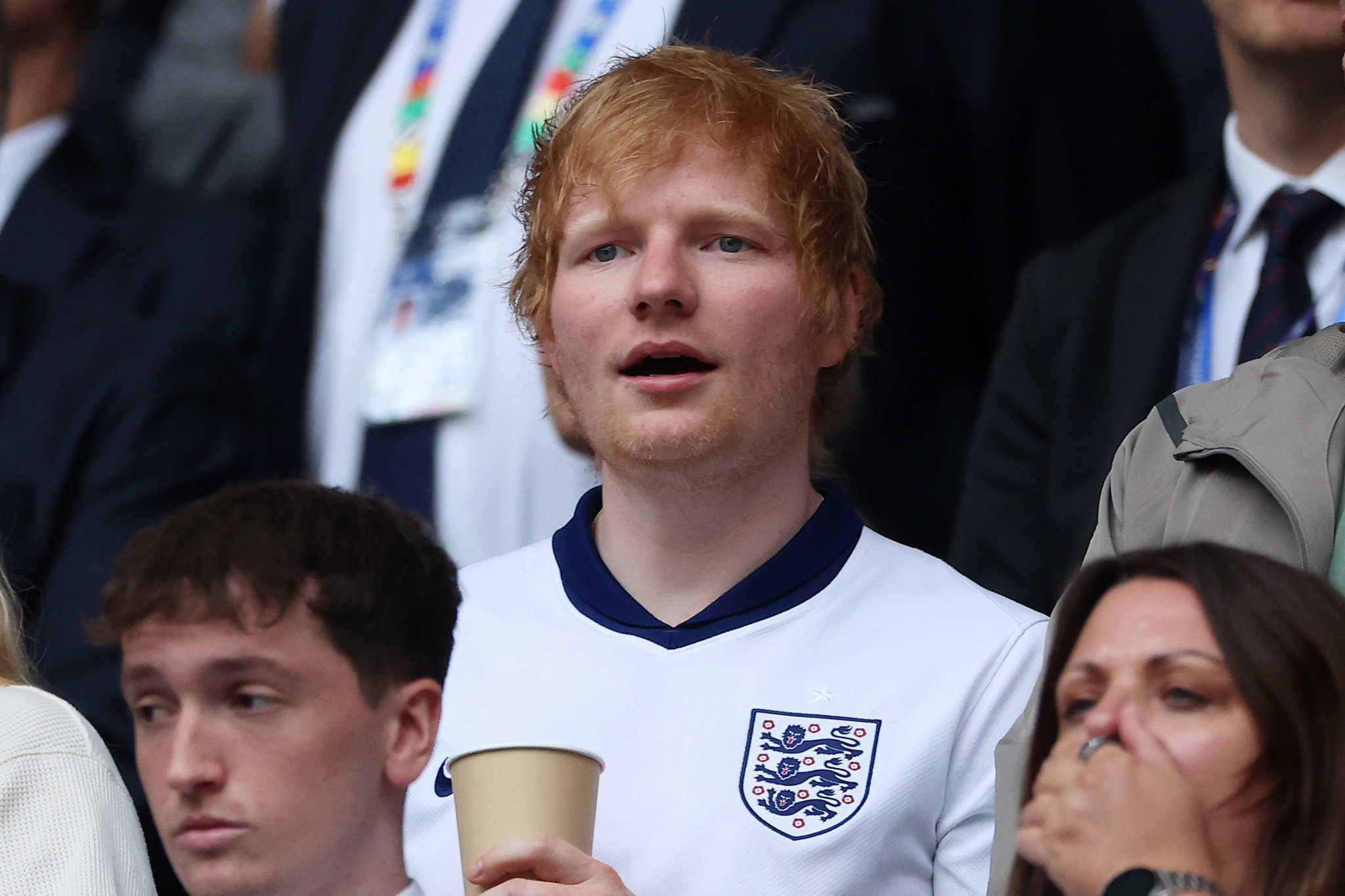 Sheeran is a big football fan and has performed for the squad for the past two Euros tournaments