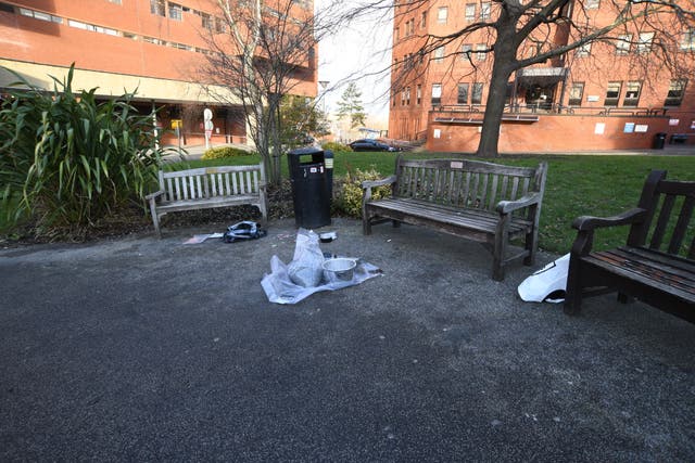 <p>The device at the scene at St James’s Hospital in Leeds (Counter Terrorism Policing North East)</p>