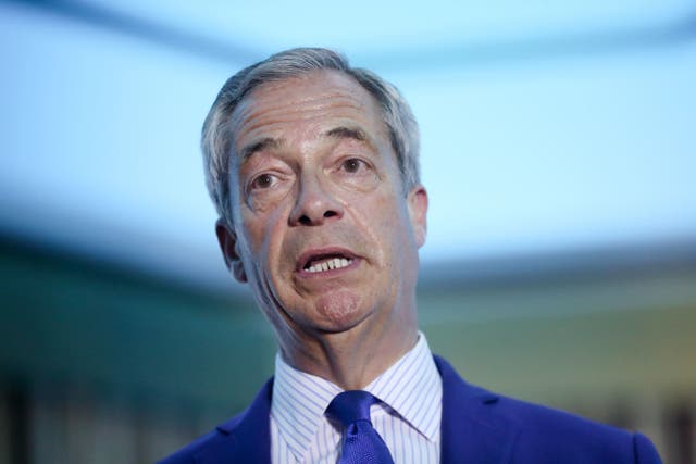 Nigel Farage’s Reform UK has been hit by another defection to the Tories (Tim Markland/PA)