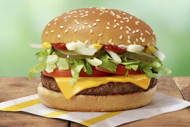 <p>A McPlant, McDonald’s plant-based meat burger. The fast food chain will no longer offer the menu option </p>