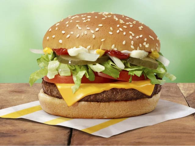 <p>A McPlant, McDonald’s plant-based meat burger. The fast food chain will no longer offer the menu option </p>
