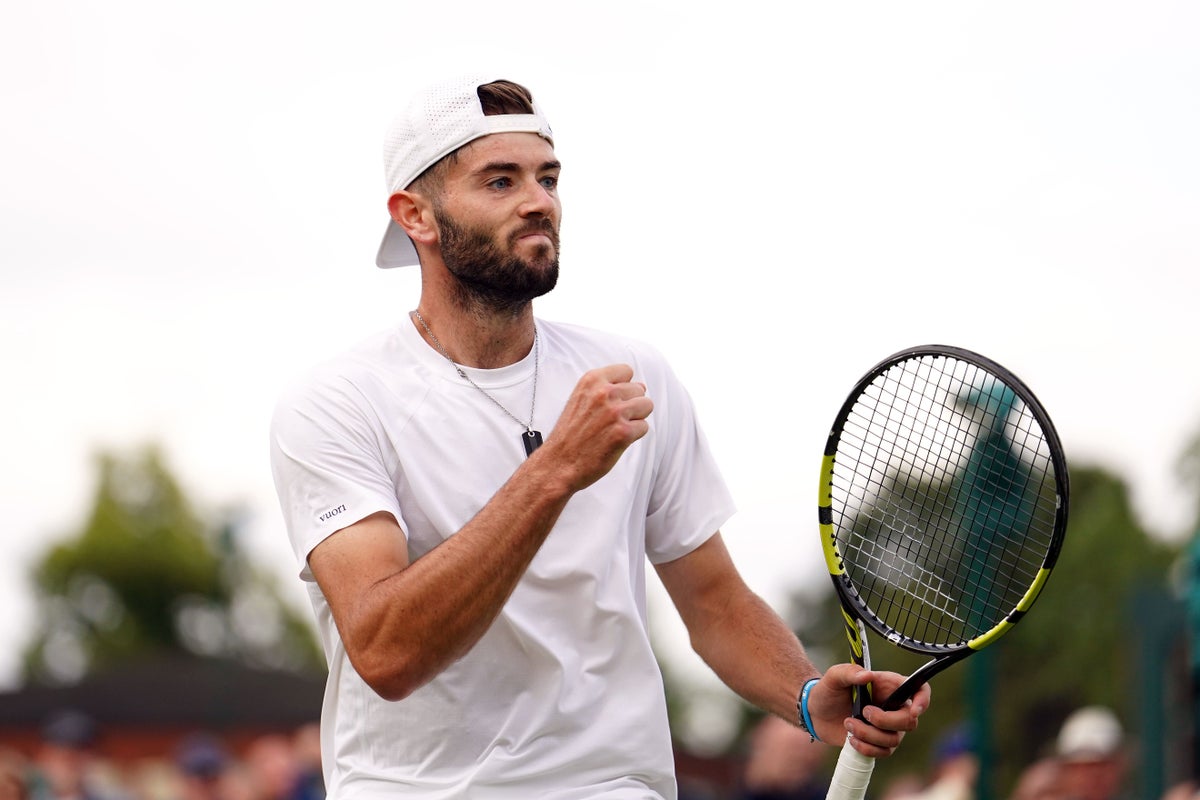 Jacob Fearnley sets up Novak Djokovic clash after winning on Wimbledon debut