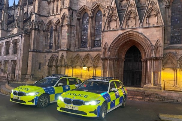 Police rushed to the scene in Hope Street, York, after reports of a dog attack
