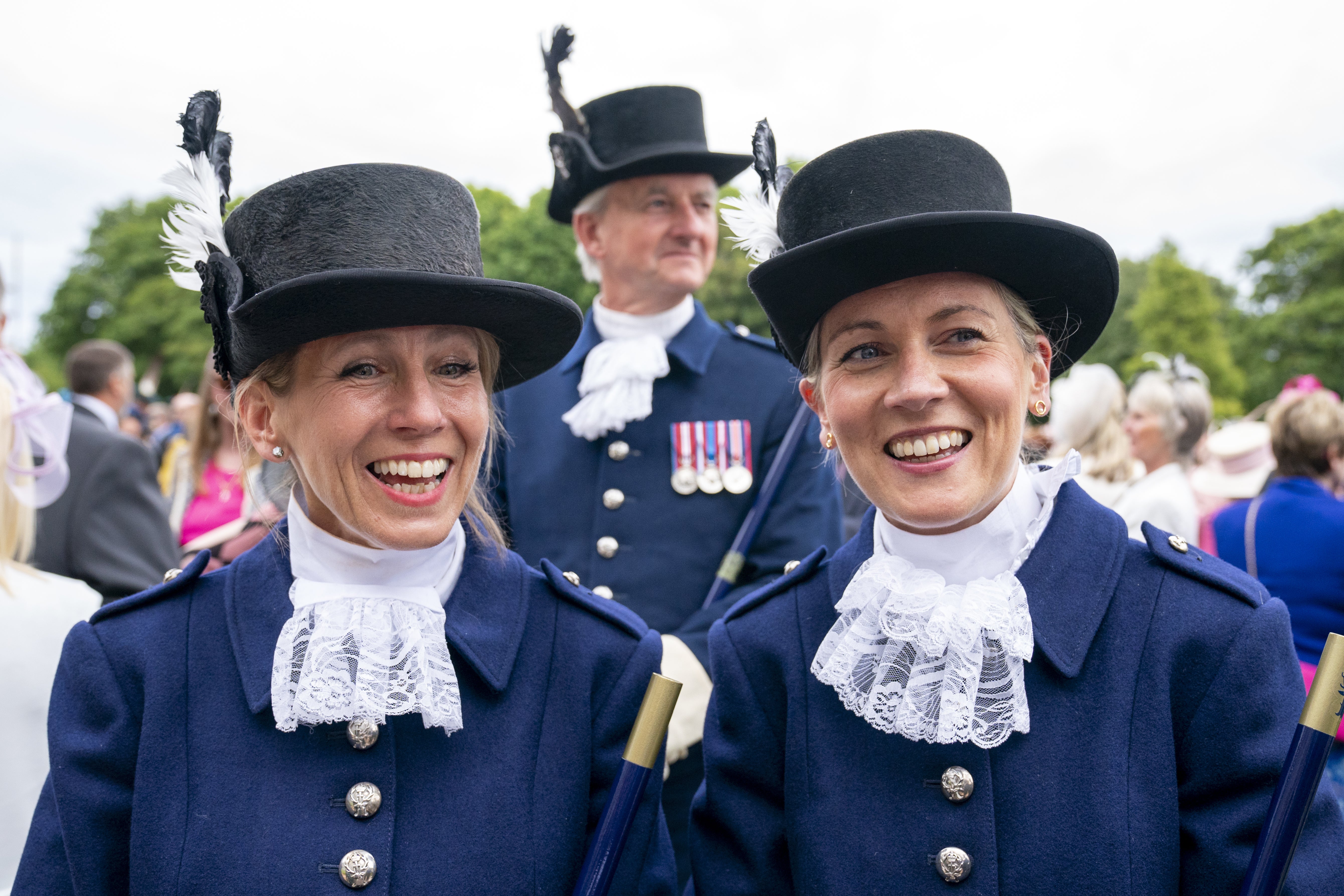 Belinda Hacking, left, and Victoria Webber are the first female High Constables (Jane Barlow/PA)