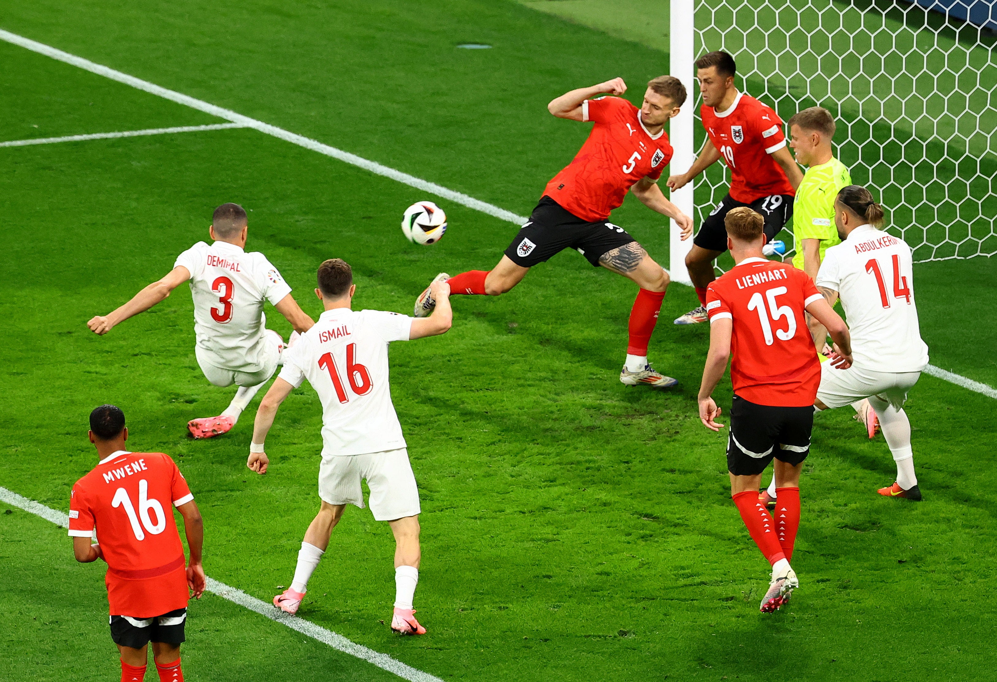 Merih Demiral’s double took Turkey into the last eight