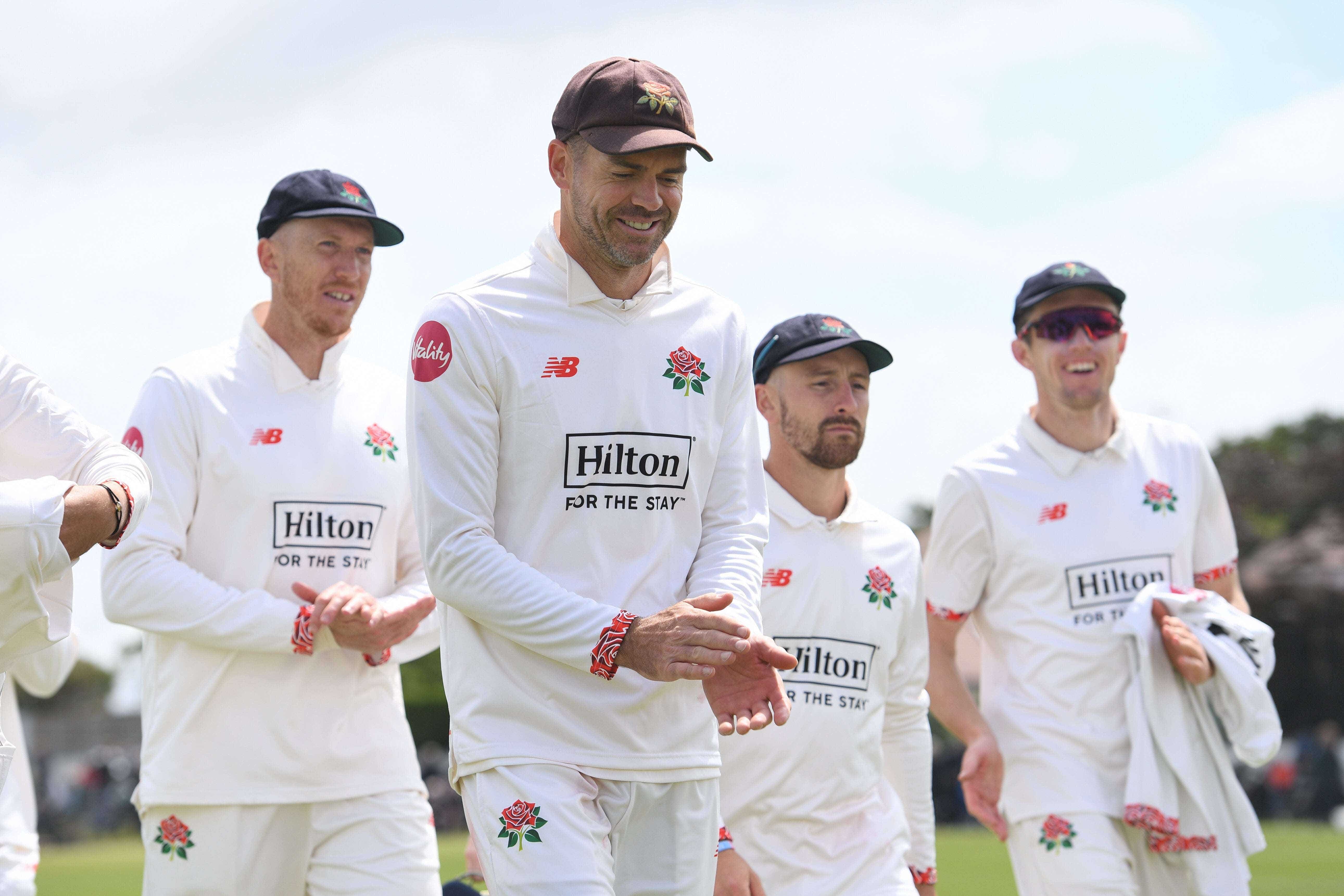 Jimmy Anderson took seven wickets for Lancashire at Southport (Luke Adams/Lancashire Cricket)
