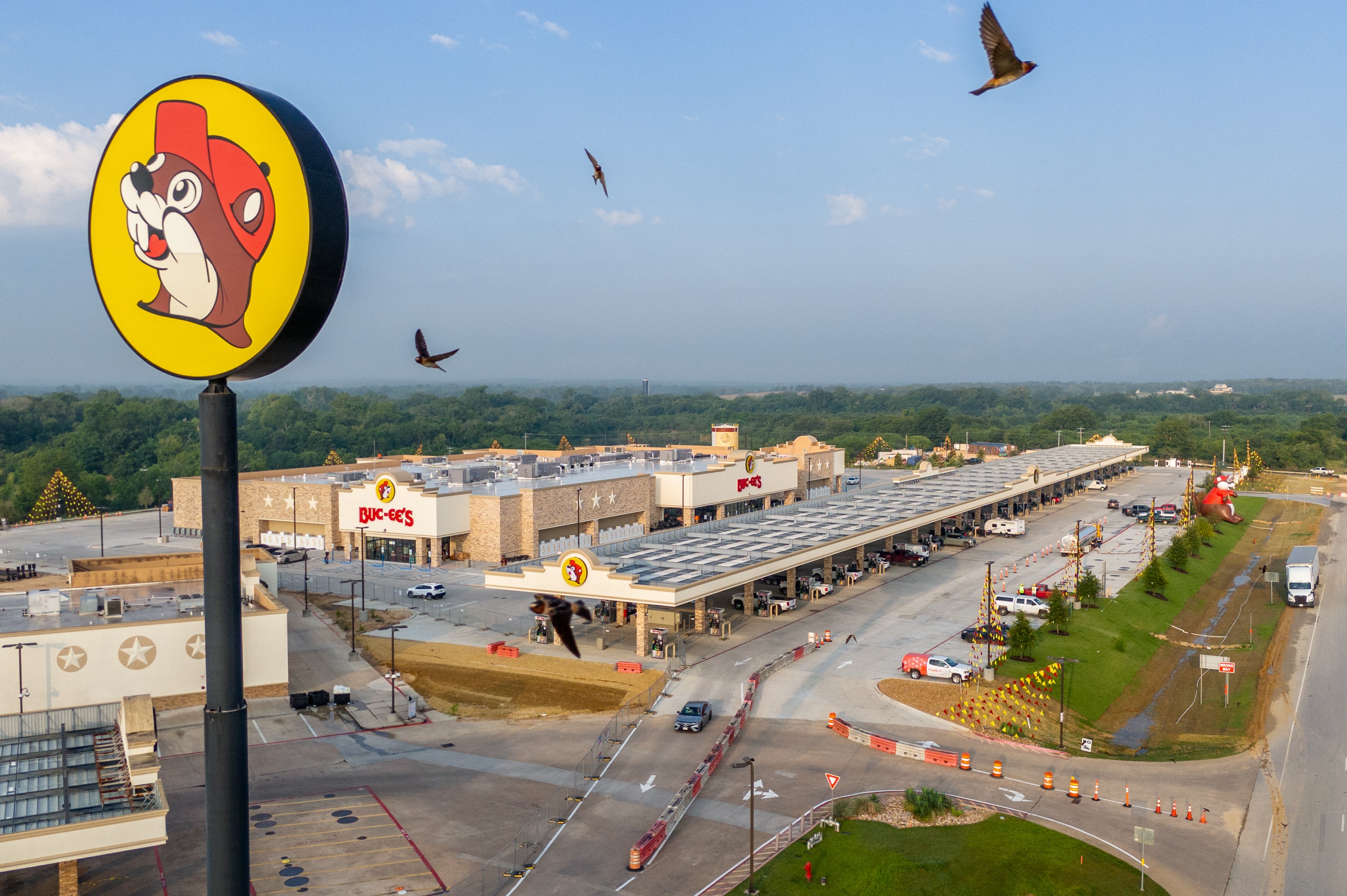 The original Buc-ee’s building opened more than two decades ago in 2003, but was replaced by a brand new center, directly across the road, which opened on June 10