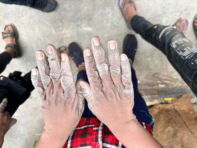 <p>Children found working at a distillery in Madhya Pradesh, India</p>