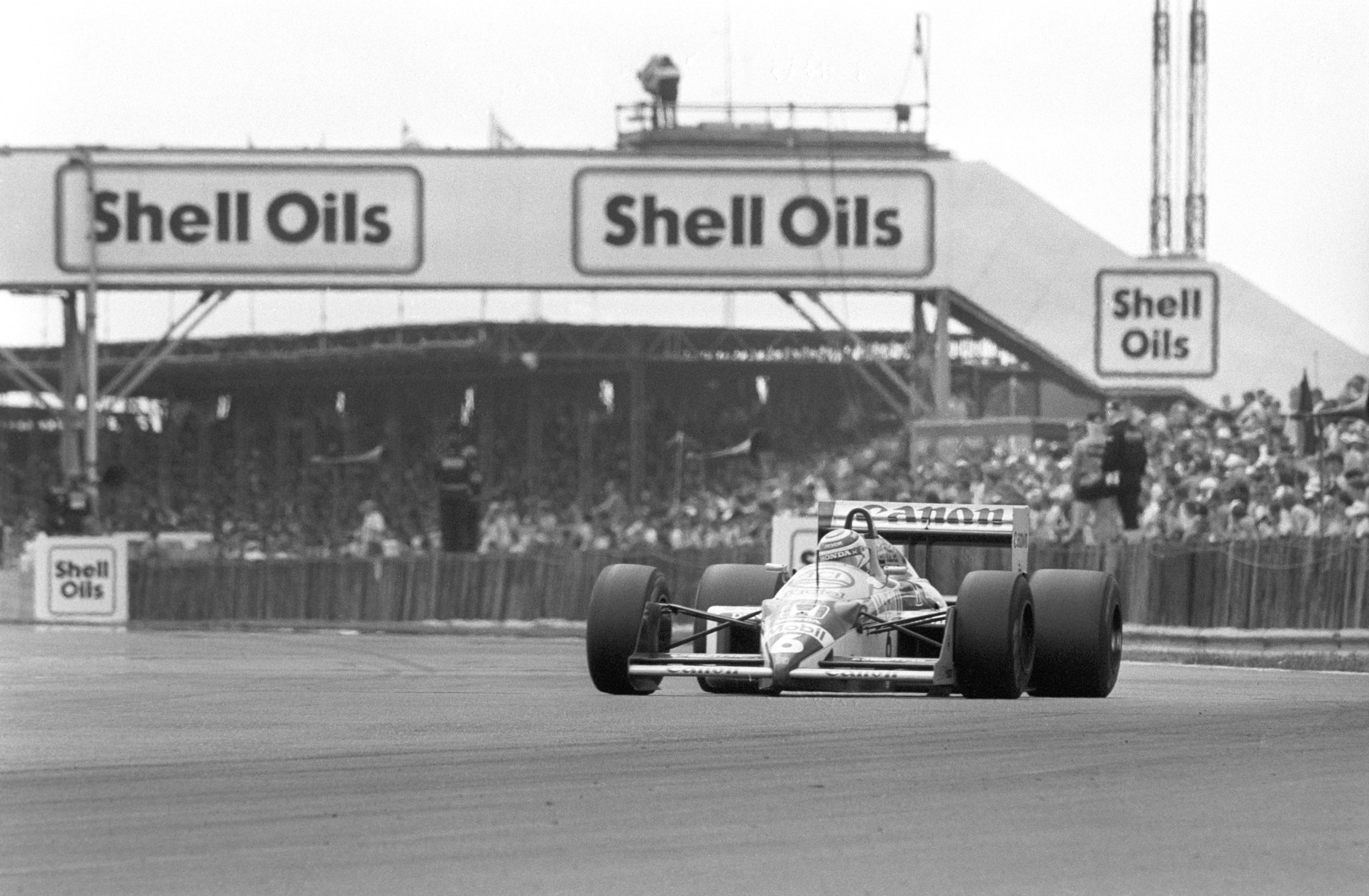Nigel Mansell celebrated victory at the 1987 British Grand Prix (PA Archive)