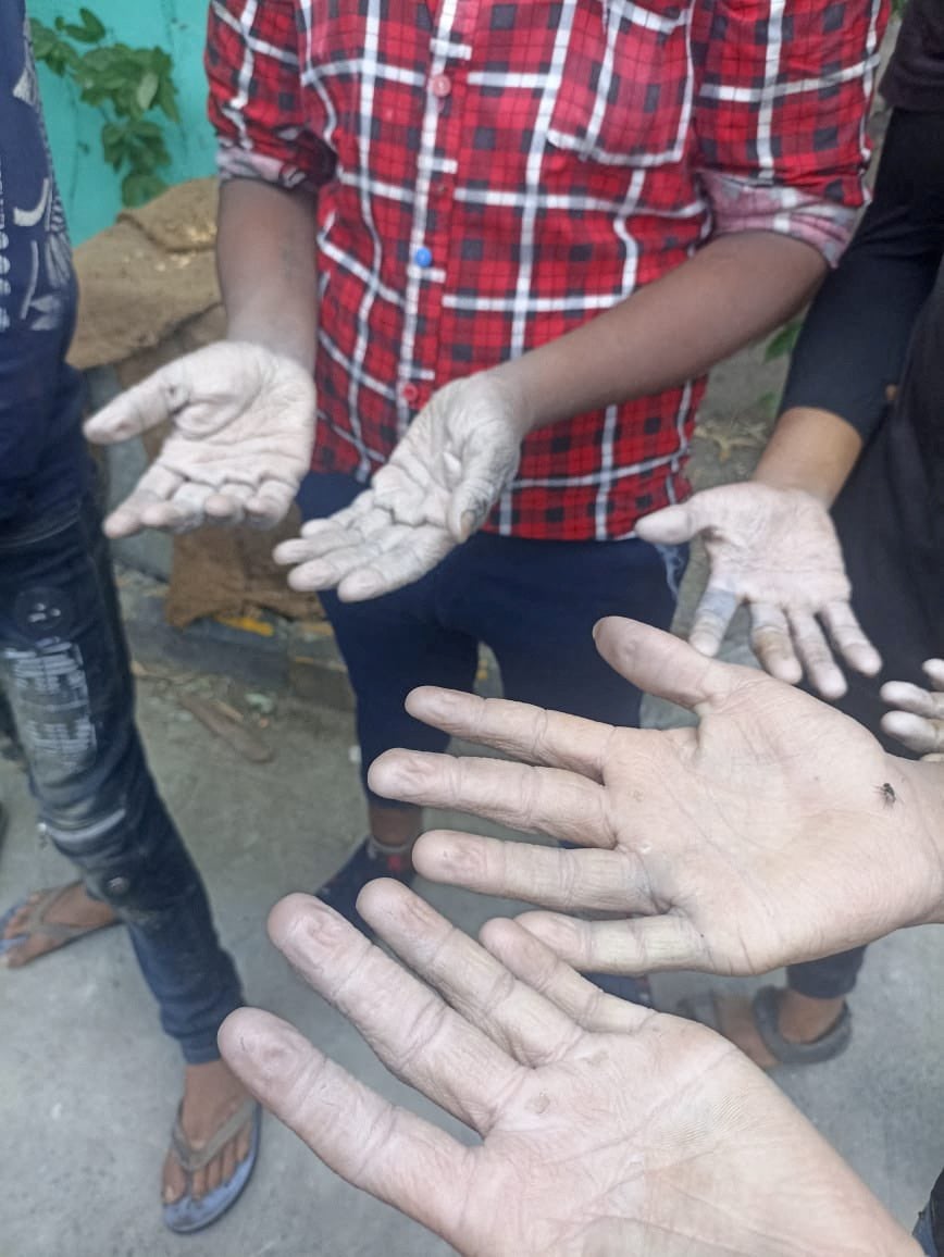 Children found working at a distillery in Raisen, Madhya Pradesh