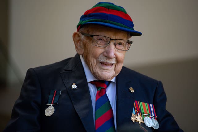 Captain Sir Tom Moore (Jacob King/PA)