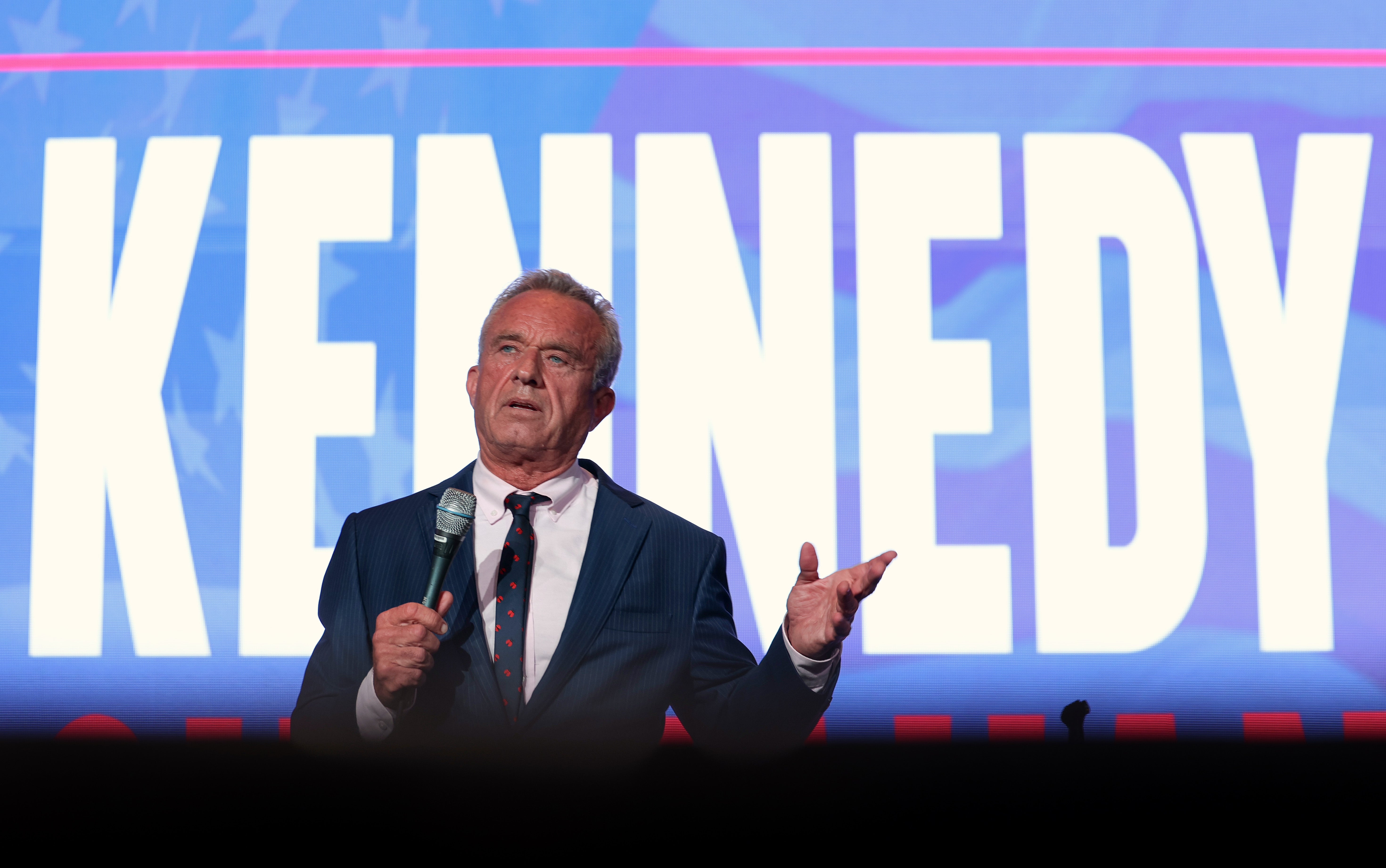 Independent presidential candidate Robert F. Kennedy Jr. speaks at the Libertarian National Convention on May 24, 2024 in Washington, DC. His own family endorsed Joe Biden