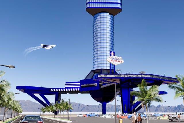 <p>Las Vegas Spaceport will be located on 240 acres of rural land outside the city and will be around 15 minutes from the city’s famed Strip by helicopter and 45 minutes by car</p>