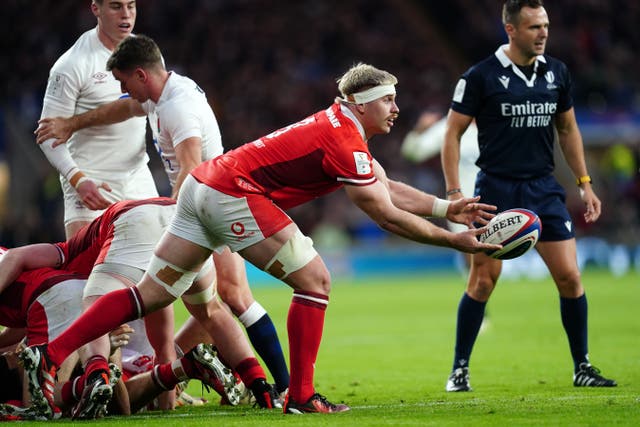 Wales’s Aaron Wainwright (David Davies/PA)