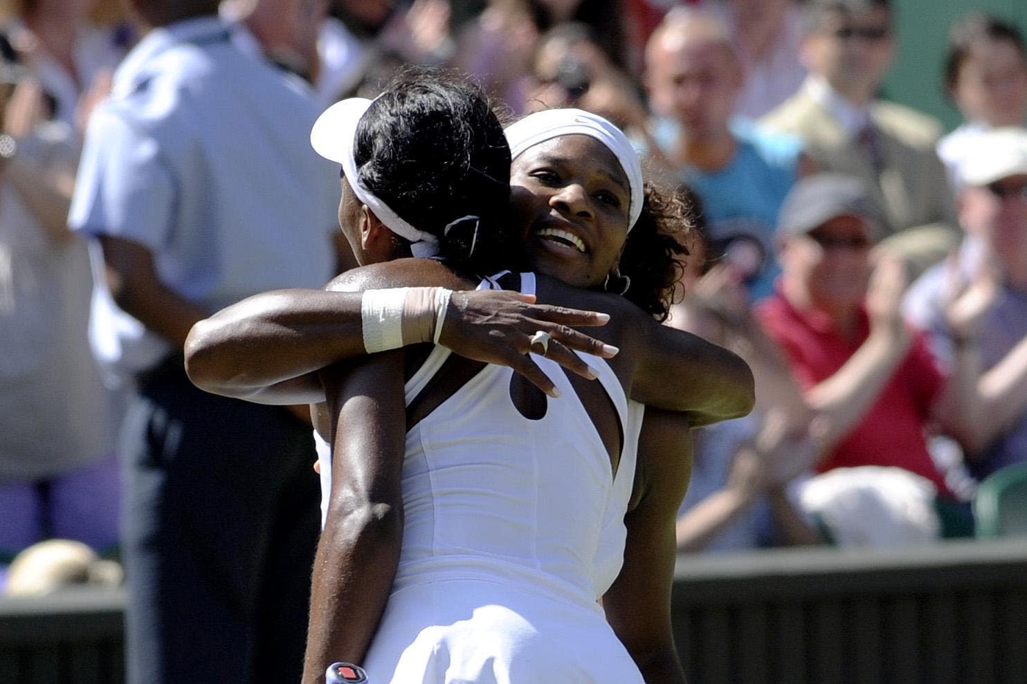 Serena Williams beat sister Venus in 2009 in what was the fourth Wimbledon final meeting between the pair (Rebecca Naden/PA)