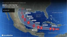 Mapped: Hurricane Beryl powers through Caribbean islands as Category 3 storm