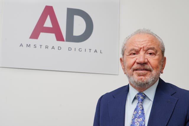 Lord Sugar has thanked Essex Police for their investigation into a serial burglar’s crimes (Ian West/PA)