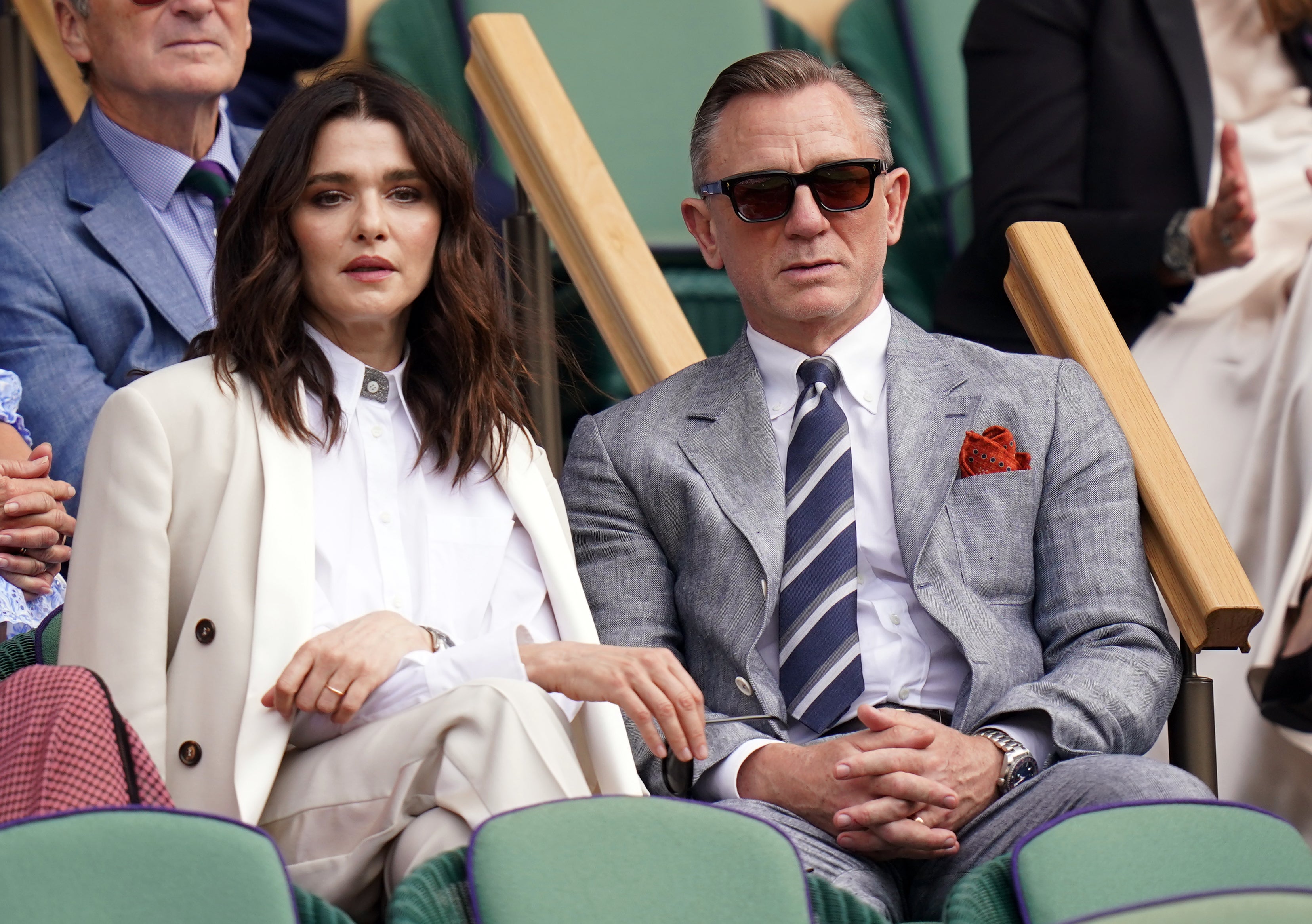 Rachel Weisz wore a classic cream suit with a sharp white shirt at last years’ tournament (Adam Davy/PA)