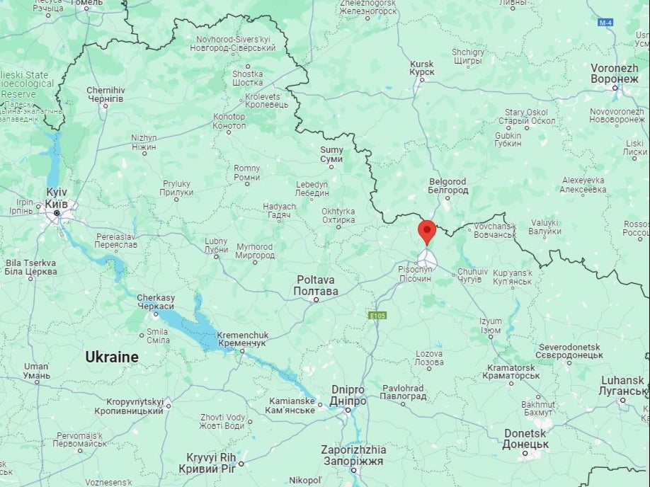 Ruska Lozova in Kharkiv is near the Russian border