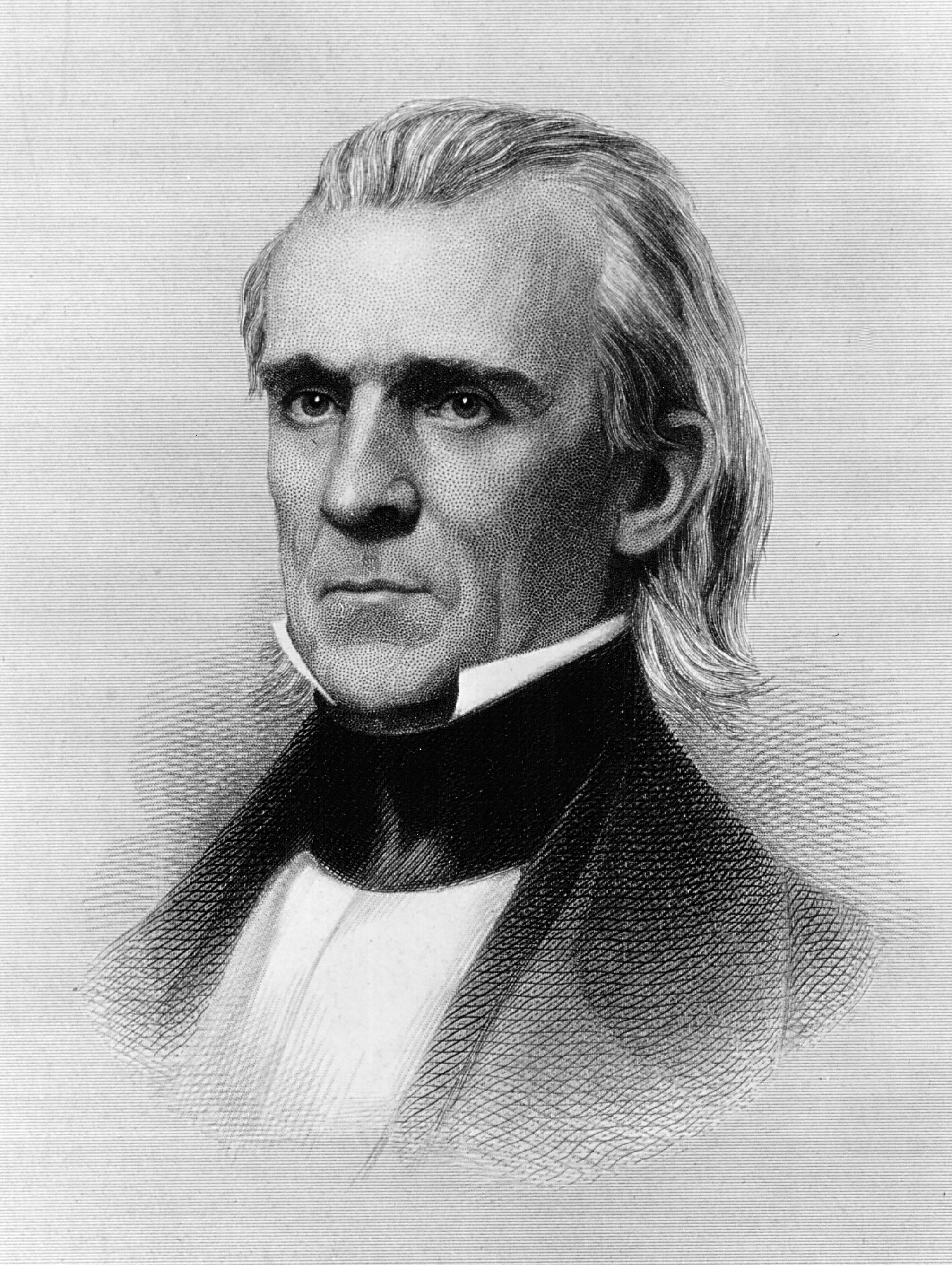 James Knox Polk was the 11th president of the United States and served from 1845 to 1849