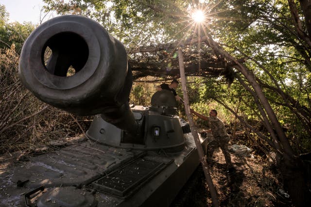 <p>Ukrainian forces around Chasiv Yar</p>