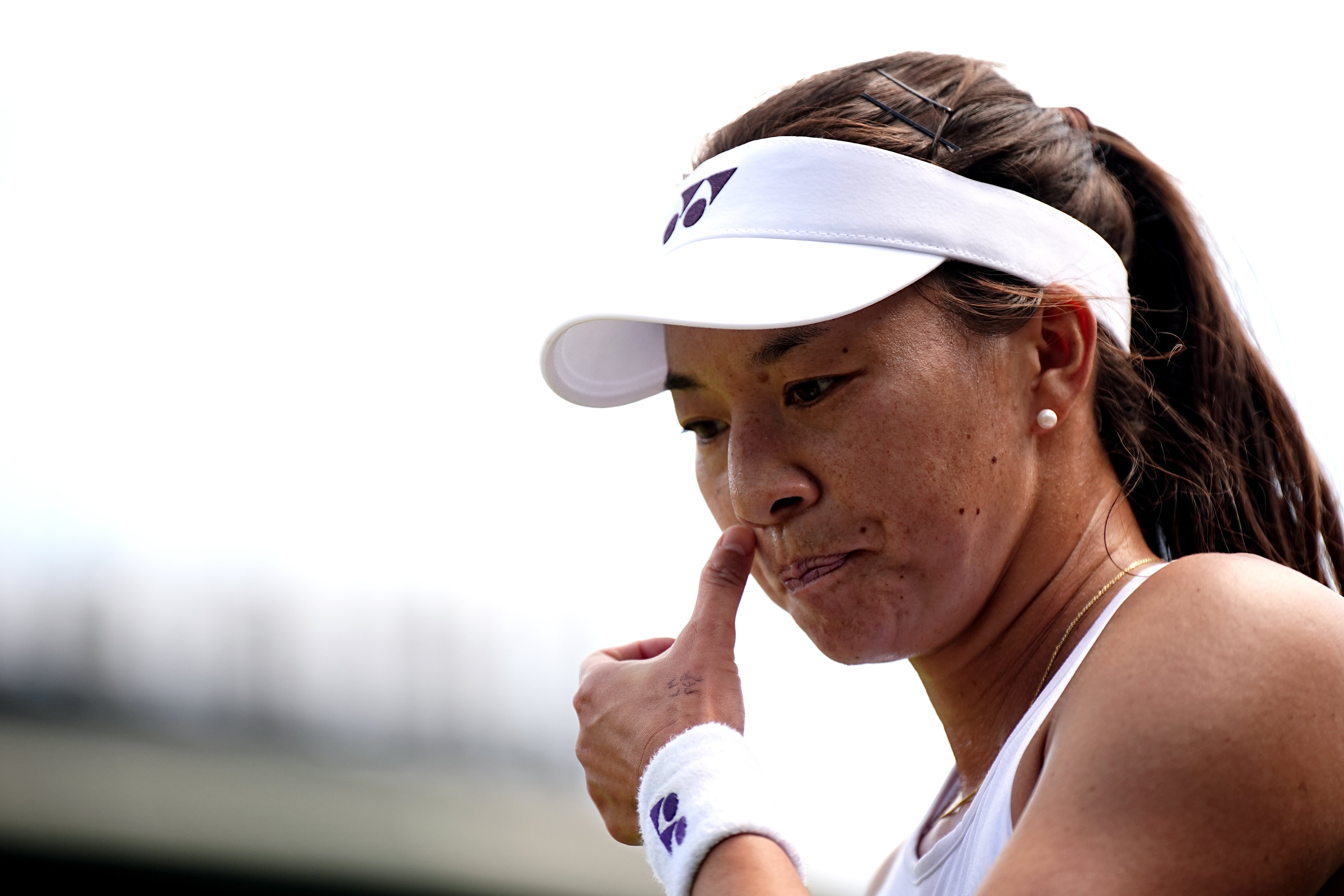 Britain’s Lily Miyazaki ended day four of Wimbledon with mixed emotions (Aaron Chown/PA)