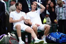 Andy and Jamie Murray beaten in emotional Centre Court doubles clash