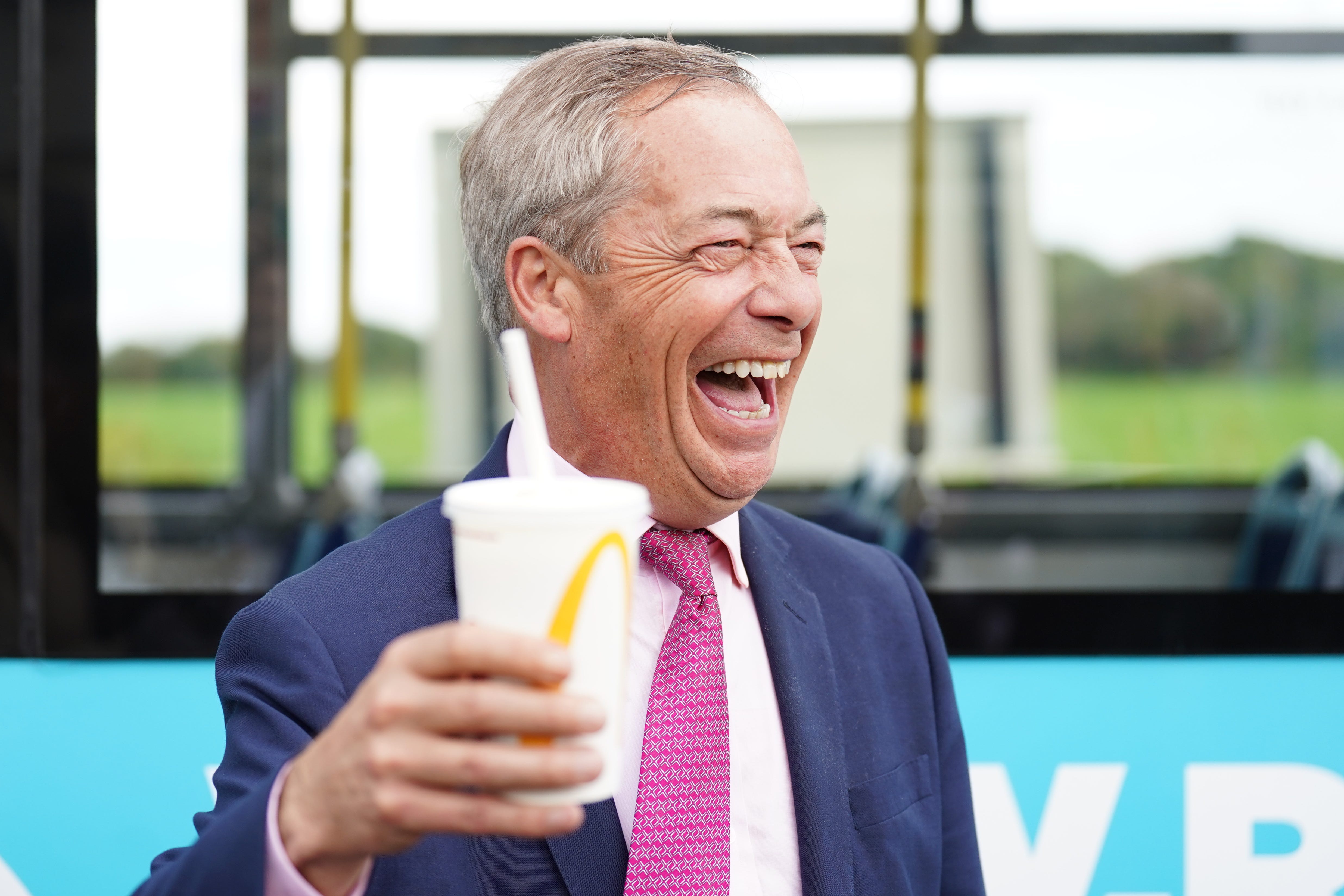 Nigel Farage’s Reform party looks set to win 13 seats at Westminster (James Manning/PA)