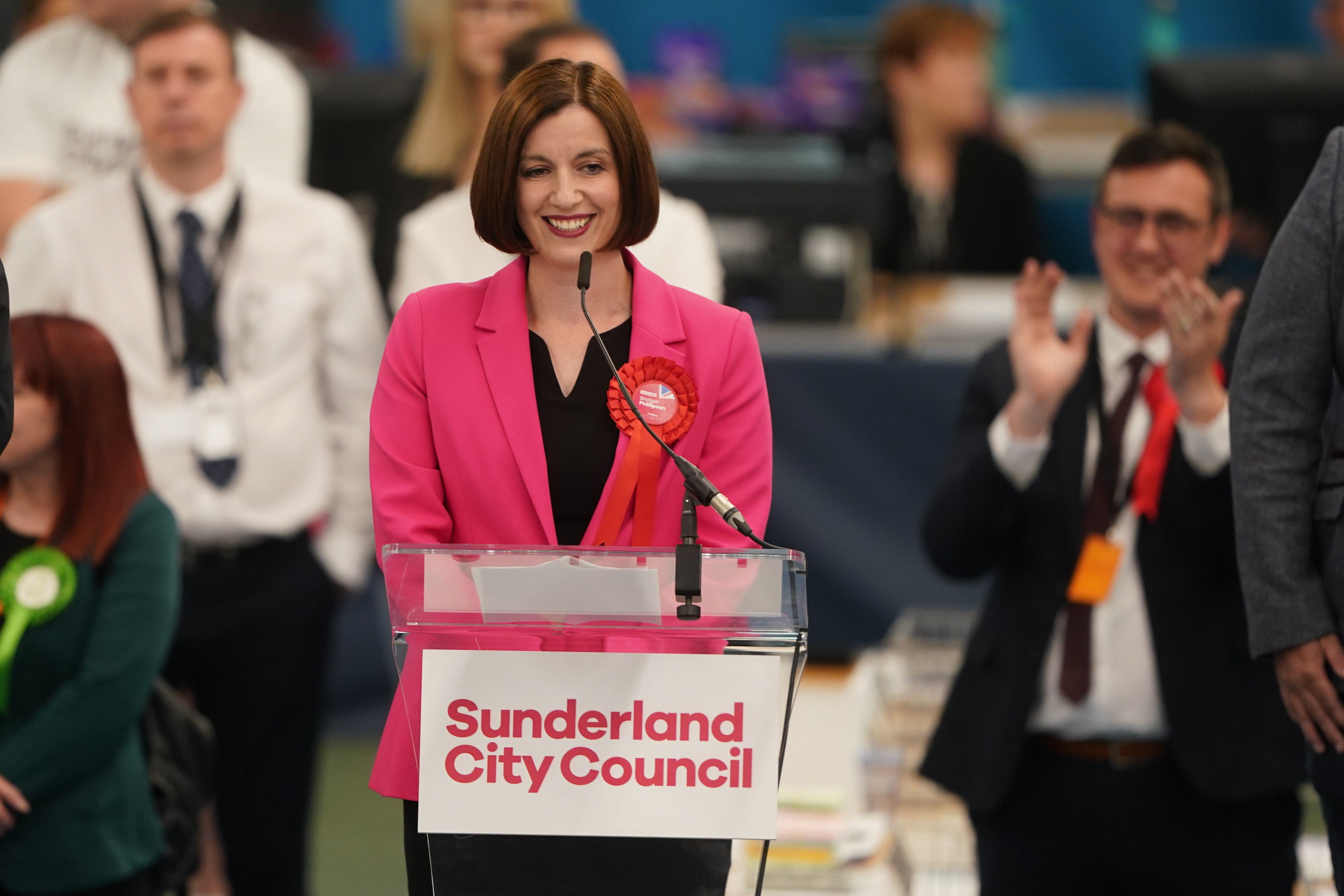 Labour shadow education secretary Bridget Phillipson after winning the Houghton and Sunderland South constituency (Owen Humphreys/PA)