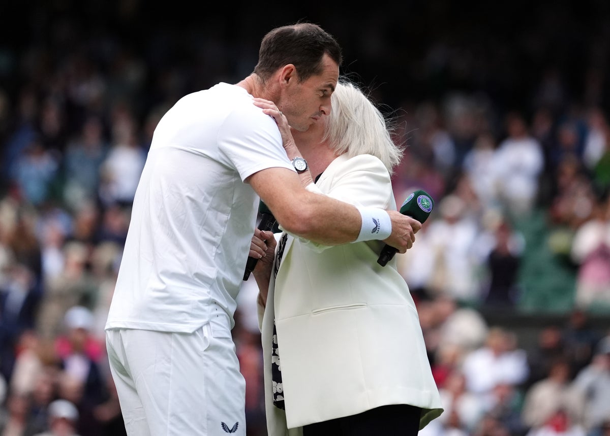 Tearful Andy Murray receives standing ovation as he walks out on Wimbledon’s Centre Court