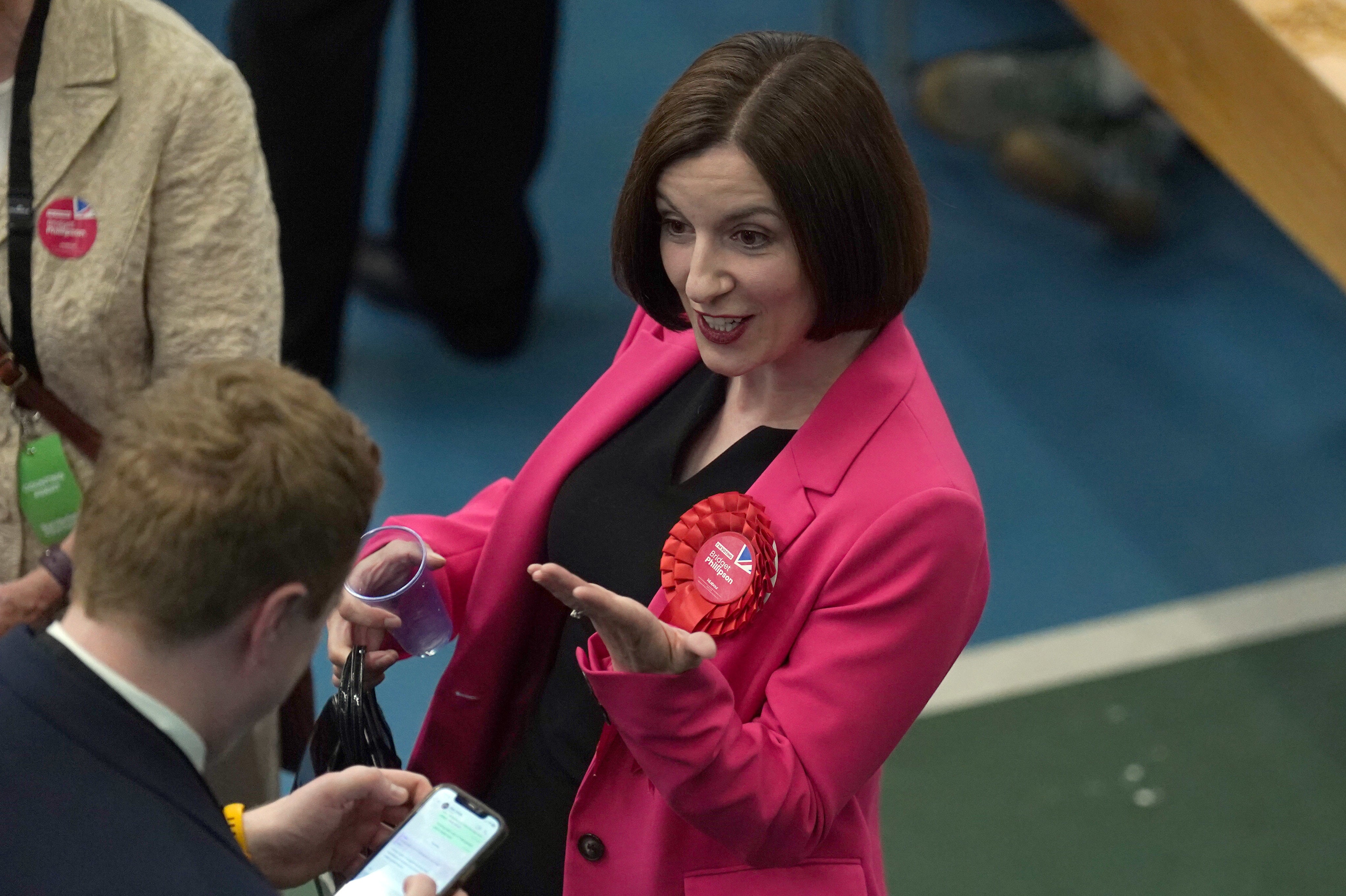 Labour’s Bridget Phillipson became the first MP elected in the 2024 General Election, holding Houghton and Sunderland South for Labour with an increased majority (Owen Humphreys/PA)