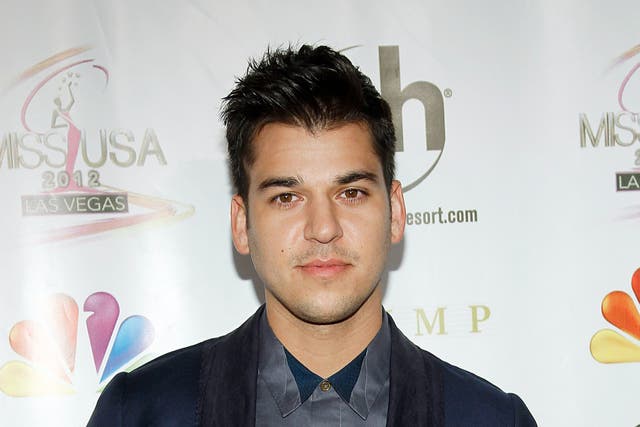 <p>Rob Kardashian pictured in Las Vegas in 2012</p>