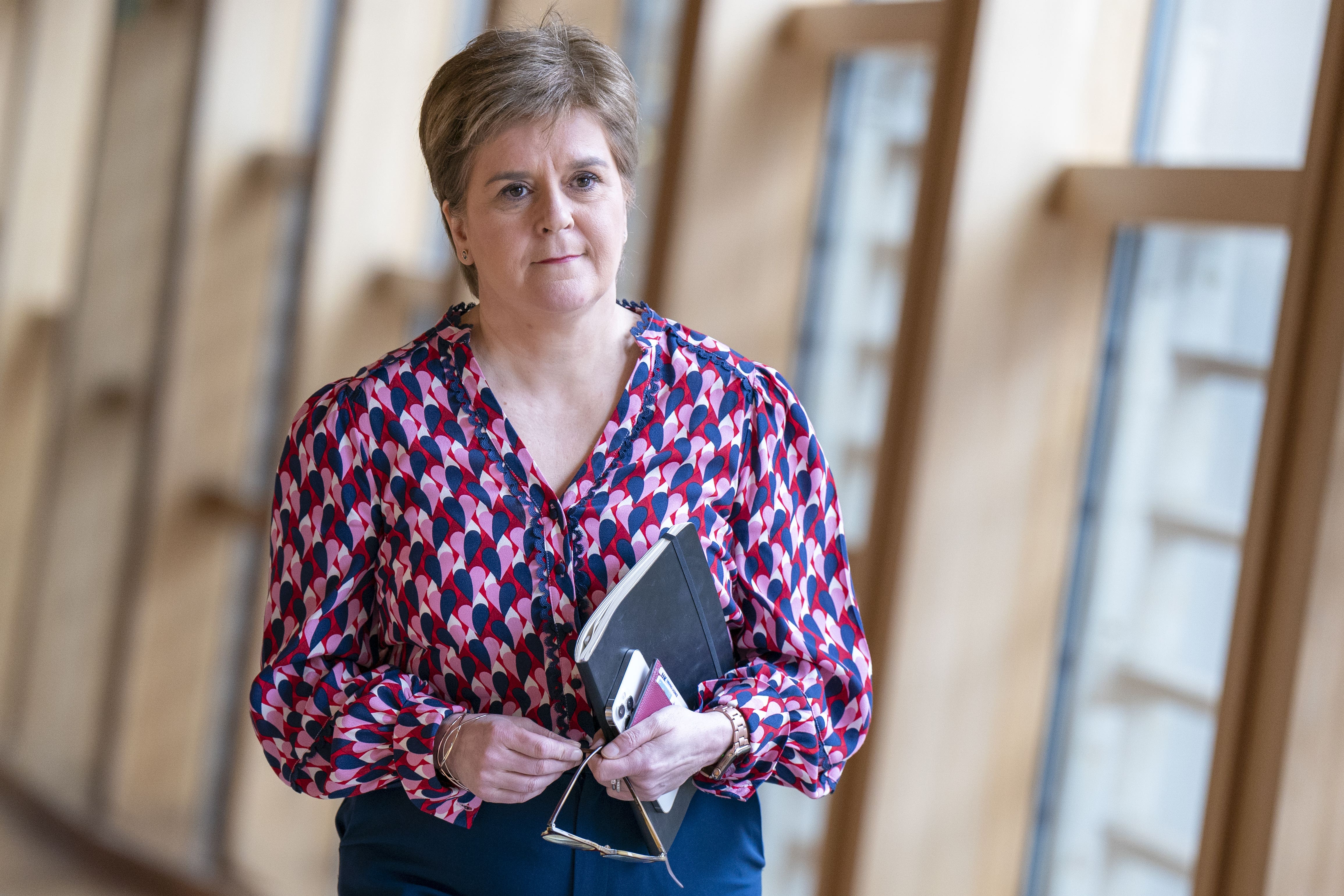 The former first minister was speaking after the results of the exit poll were published (Jane Barlow/PA)