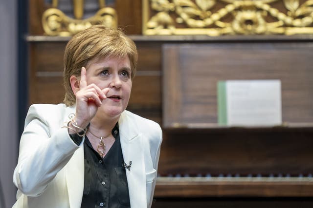 Former first minister Nicola Sturgeon (Jane Barlow/PA)