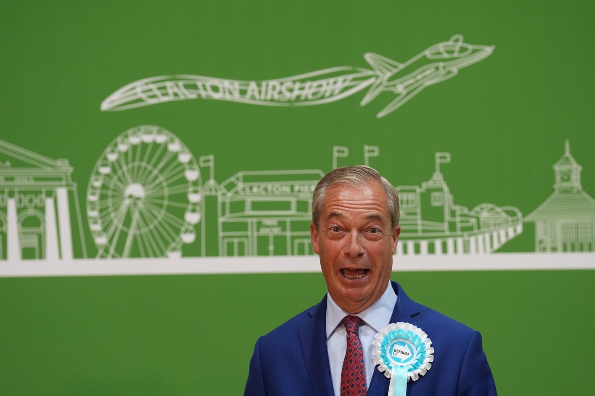 Nigel Farage wins Clacton seat as Reform UK makes huge gains