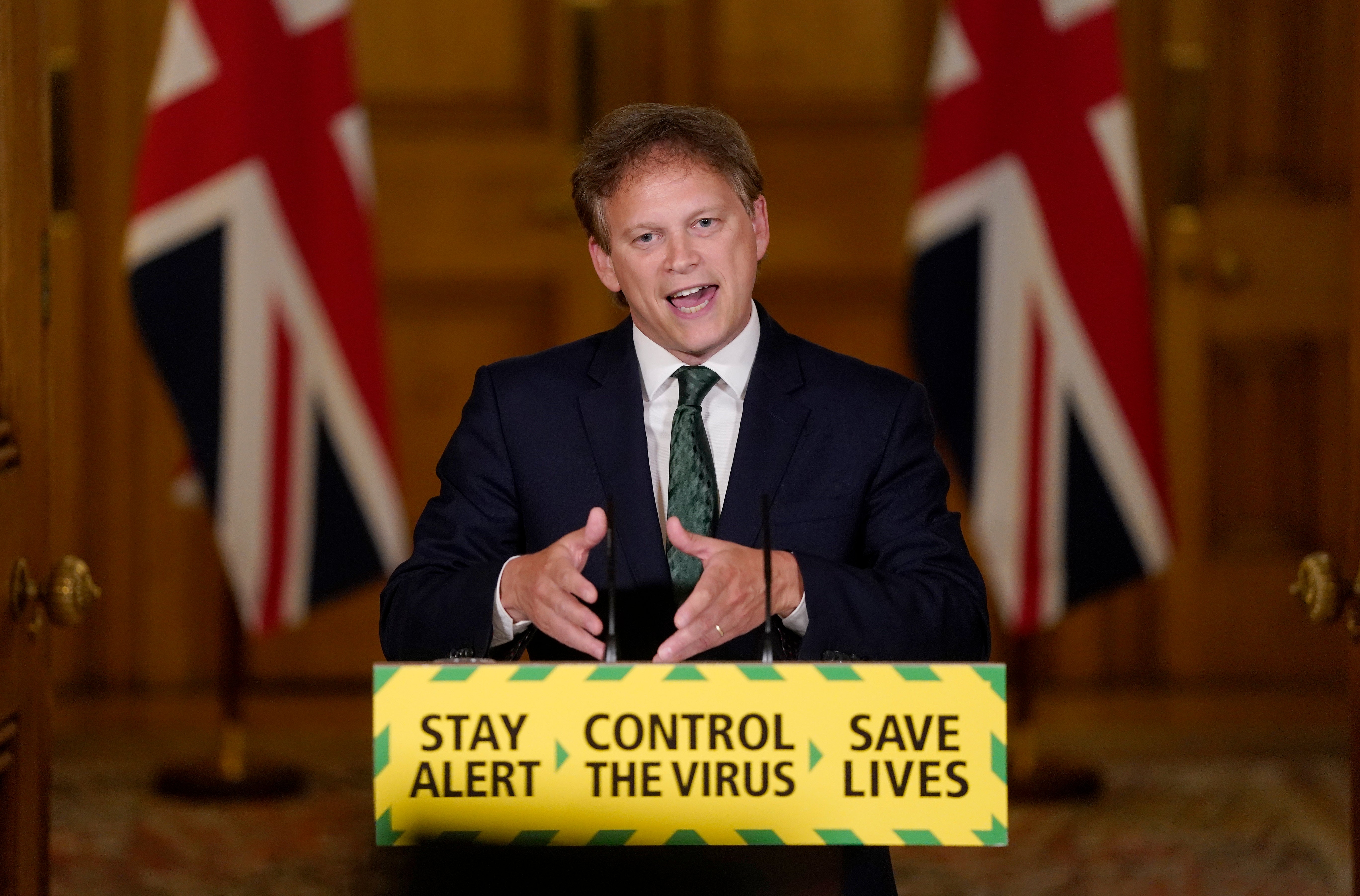 Grant Shapps was transport secretary during the pandemic (Andrew Parsons/10 Downing Street/Crown Copyright/PA)