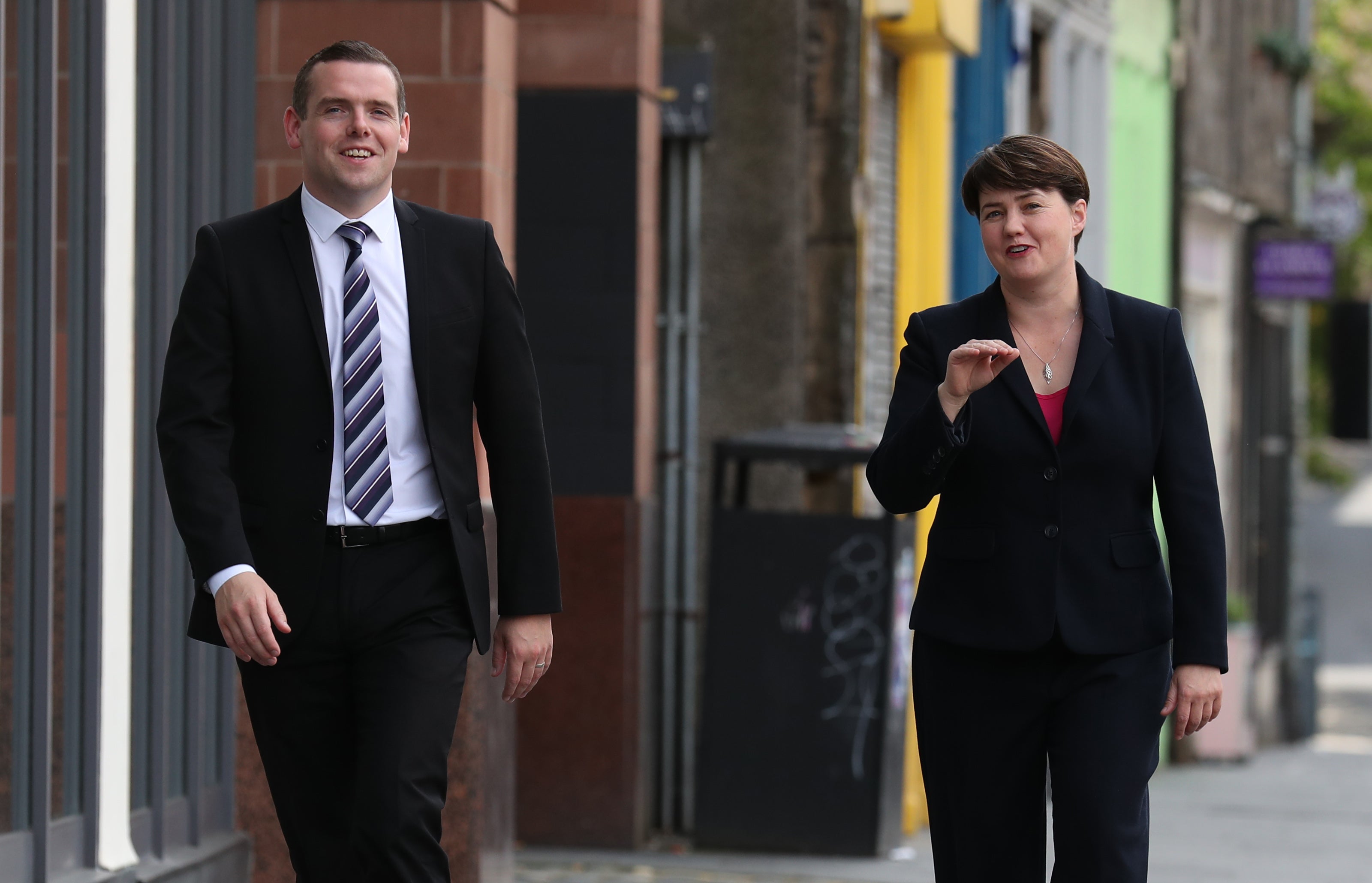 Mr Ross appointed Ruth Davidson as the party’s leader in Holyrood while he was in Westminster (Andrew Milligan/PA)