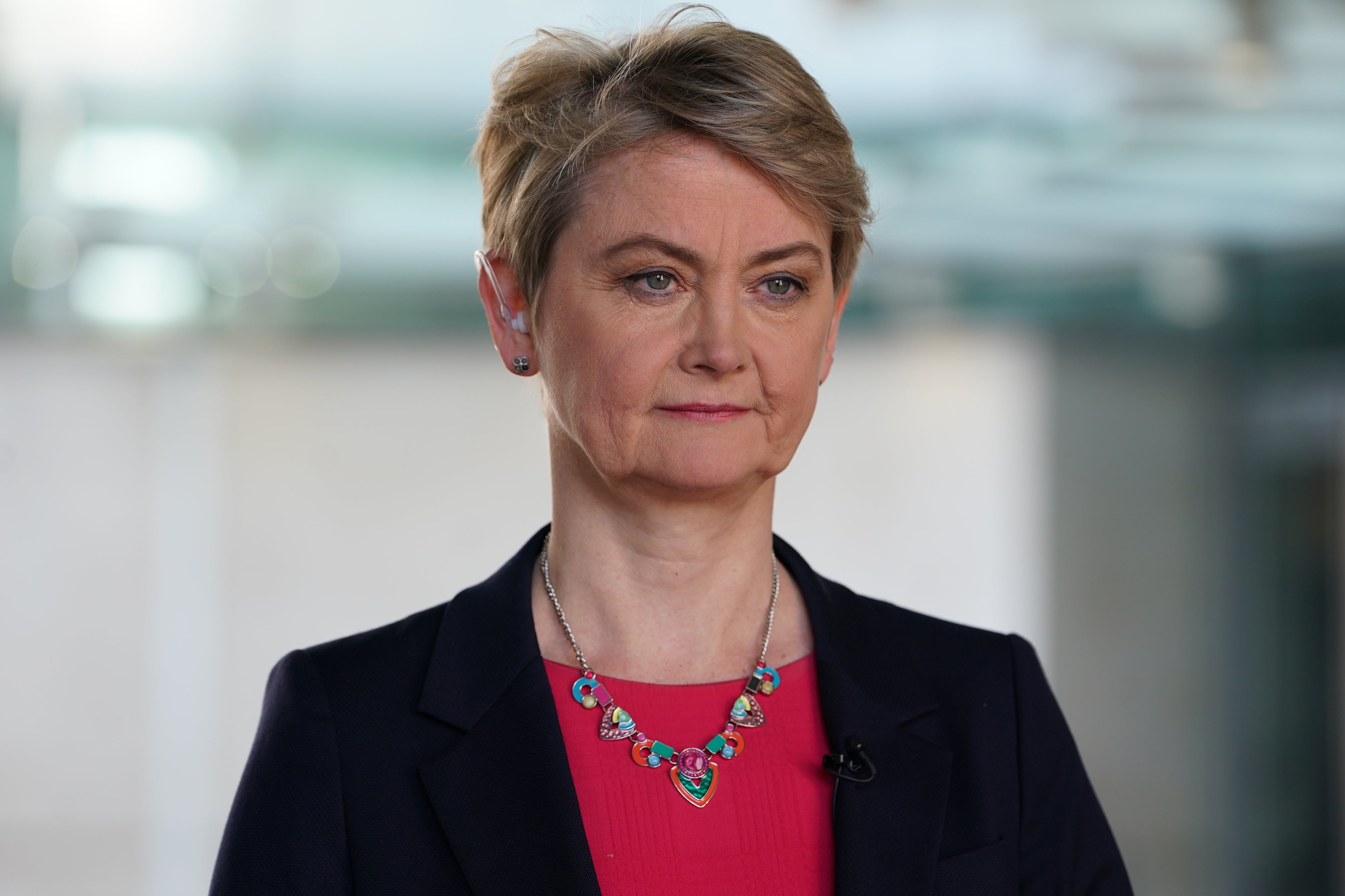 Shadow home secretary Yvette Cooper (Lucy North/PA)