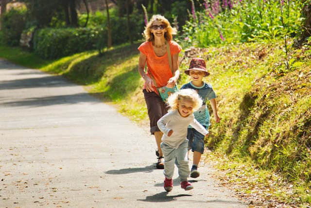 Four-fifths of grandparents expect to look after their grandchildren at least one day per week over the summer (Alamy/PA)