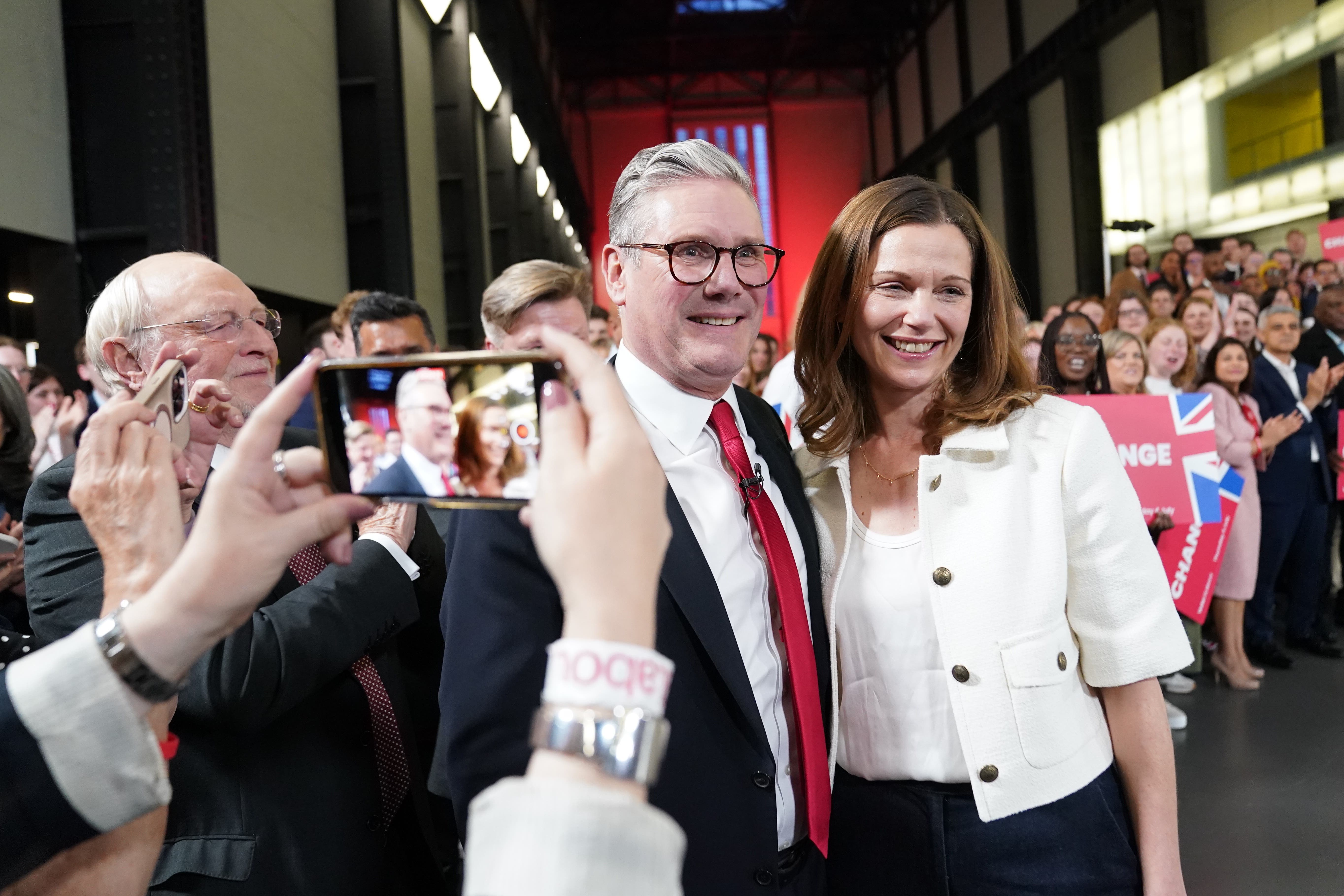 Sir Keir Starmer will be the UK’s new Labour prime minister after a Conservative rout saw former premier Liz Truss and 11 serving Cabinet members lose their seats (Stefan Rousseau/PA)