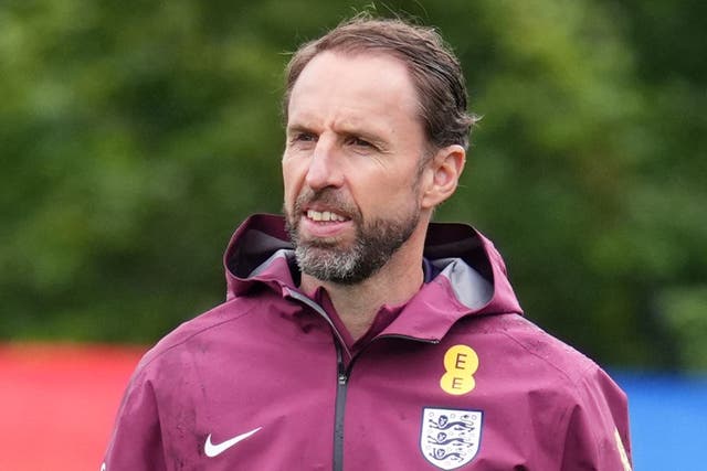 Gareth Southgate is preparing for England’s clash with Switzerland (Adam Davy/PA)