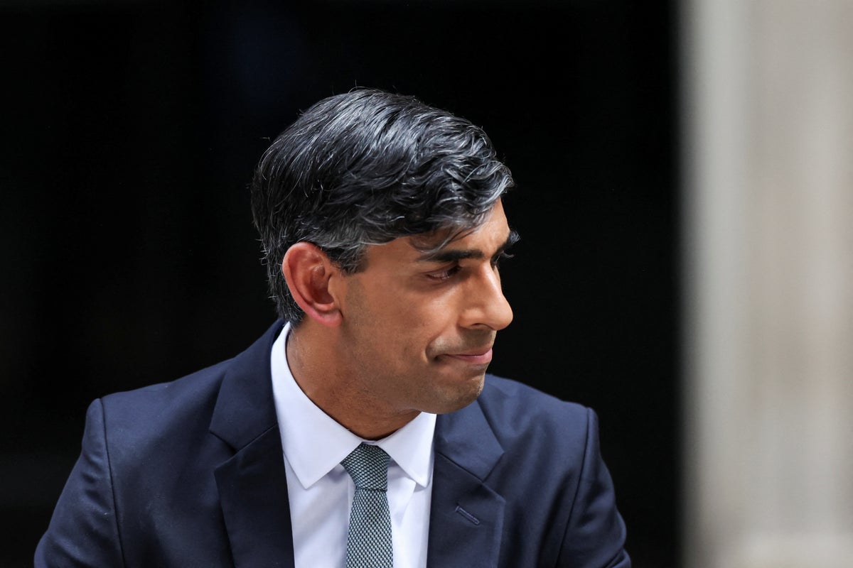 Moment Rishi Sunak steps down as prime minister after historic general election defeat