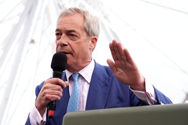 <p>Reform UK leader Nigel Farage called for electoral change in the run-up to the General Election (Ian West/PA)</p>