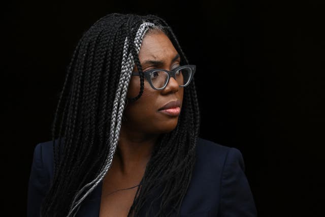 <p>Kemi Badenoch used the first meeting of the shadow cabinet to chastise Rishi Sunak for the disastrous election campaign </p>