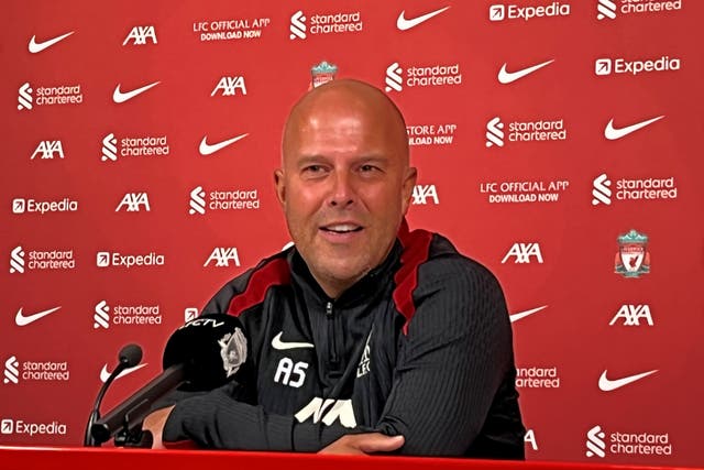 <p>Arne Slot gave his first press conference as Reds boss </p>