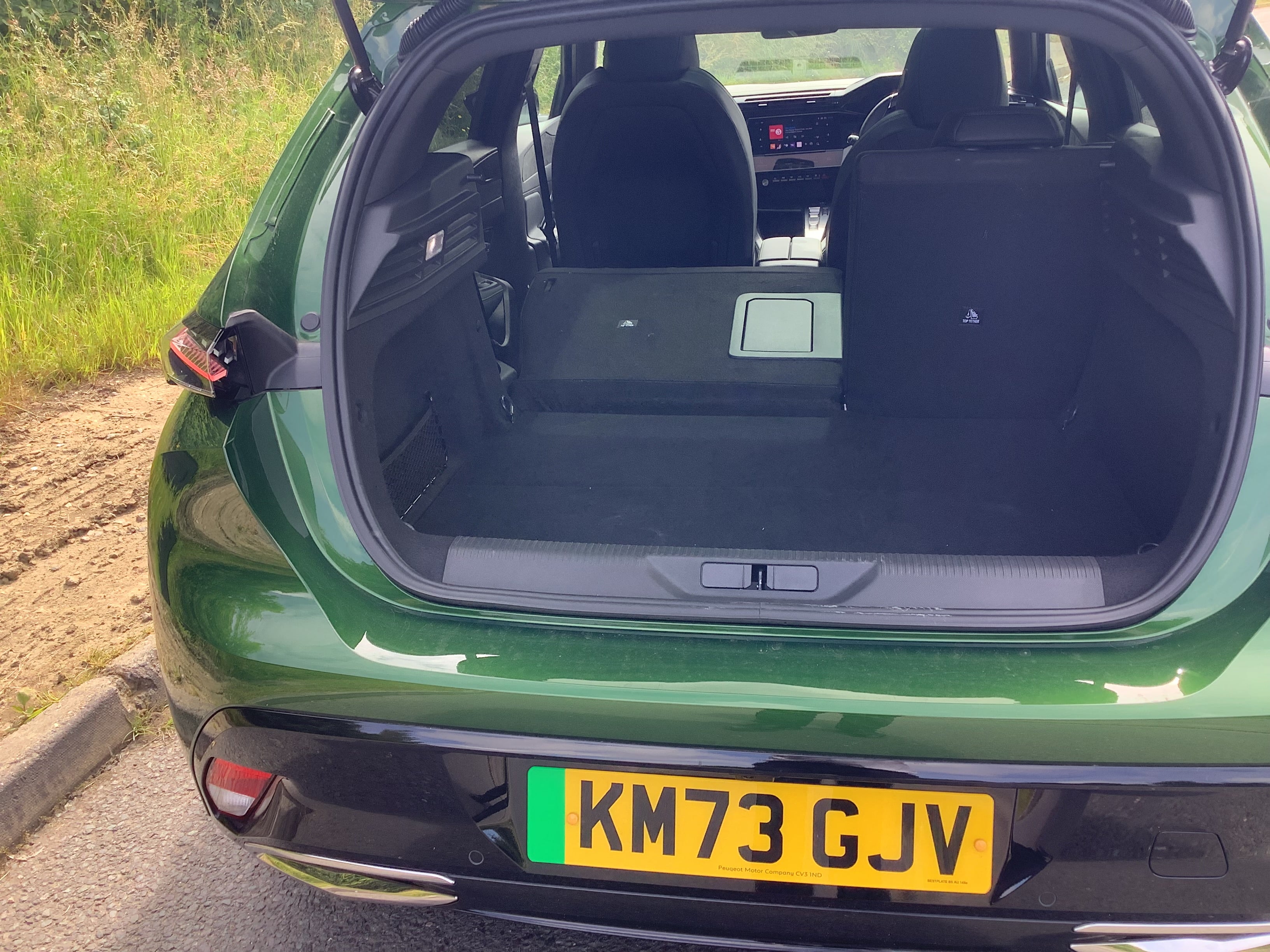 The boot on the all-electric model is smaller than the hybrid and petrol versions