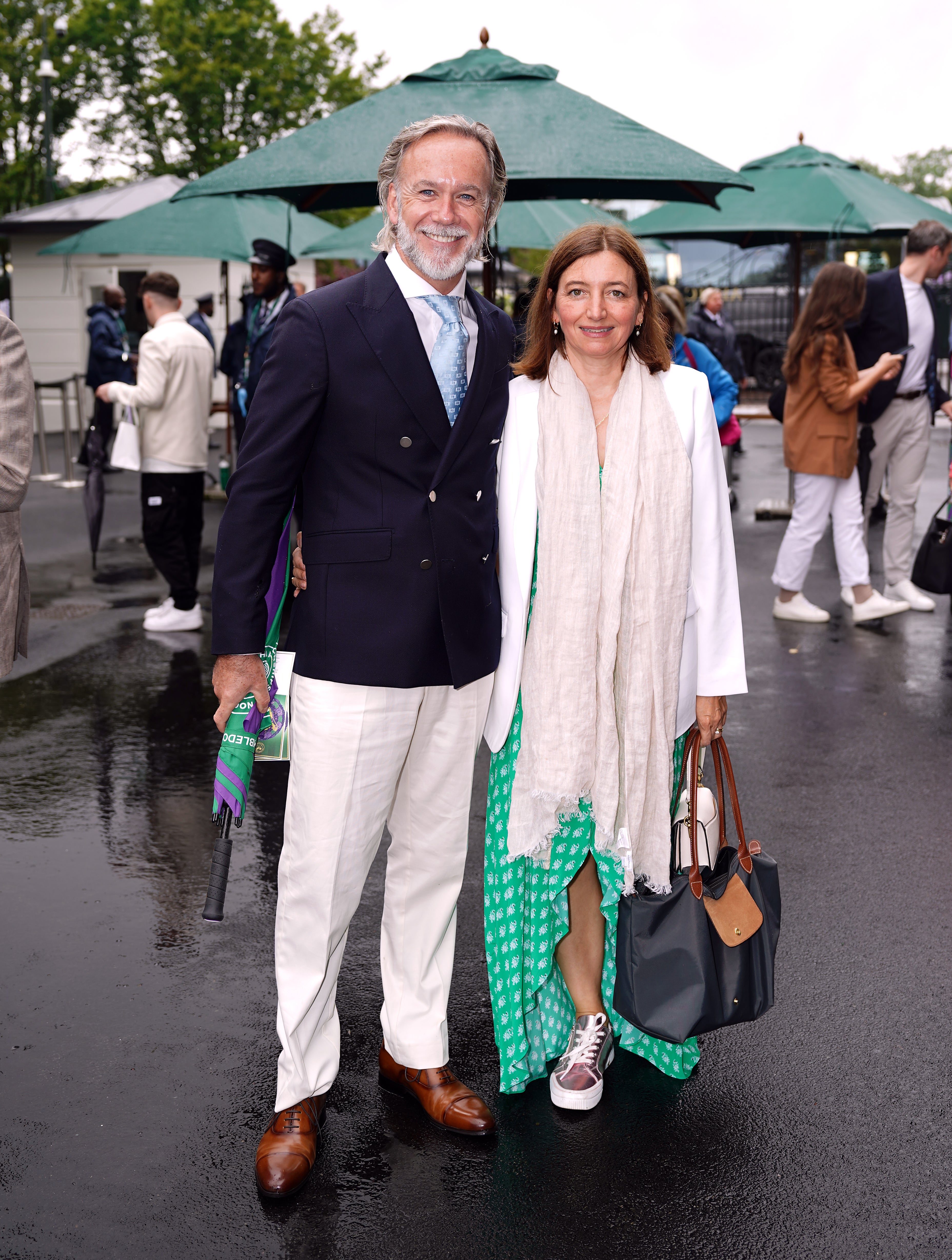 Marcus Wareing and his wife Jane at Wimbledon 2024