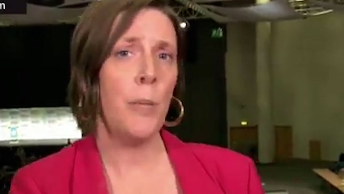 Labour’s Jess Phillips fights back tears after she is booed for winning Birmingham election seat