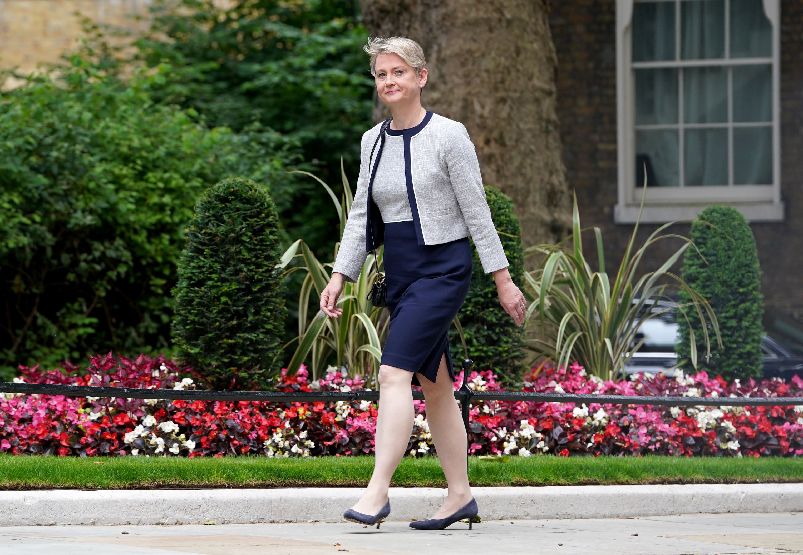 Yvette Cooper arrives to become home secretary