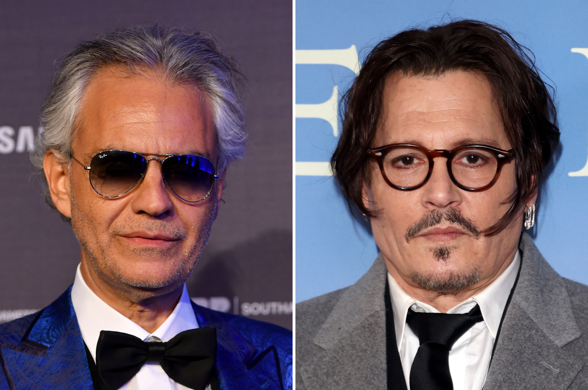 Andrea Bocelli declares Johnny Depp is a &lsquo;rockstar loved and applauded everywhere&rsquo;